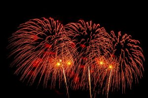 abstract colorful firework