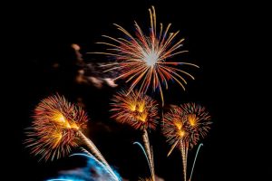 beautiful colorful firework